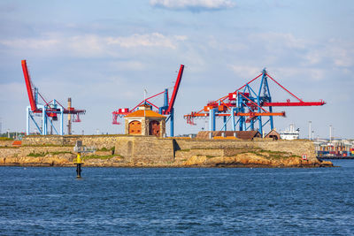 New alvsborg fortress at the harbour in gothenburg, sweden