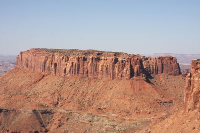 View of rock formations