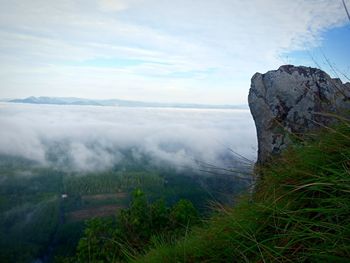 Scenic view of landscape against sky