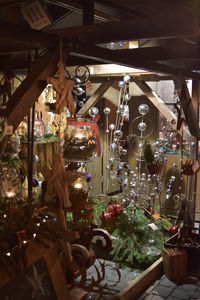 Close-up of christmas decorations