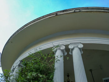 Low angle view of built structure against sky