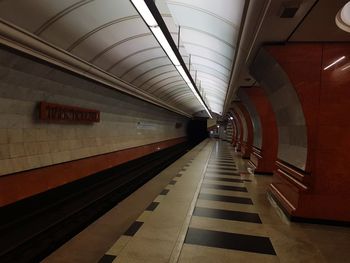 Empty subway station