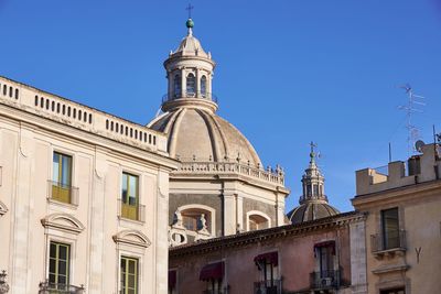 Low angle view of cathedral against clear sky