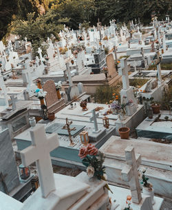 high angle view