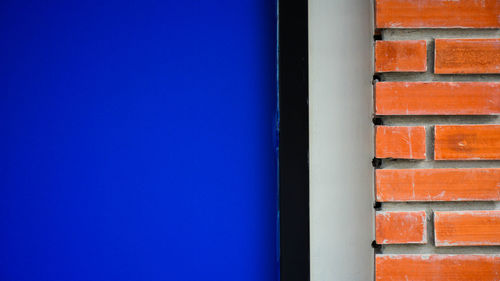 Close-up of window on building wall