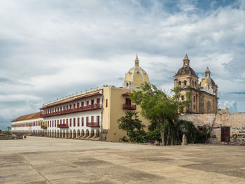 View of historic building against cloudy sky