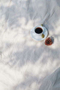 Close-up of coffee on table