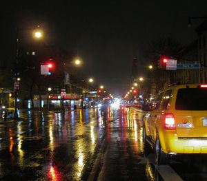 City street at night