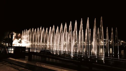 Panoramic view of sky at night