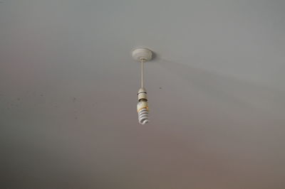 Low angle view of light bulb