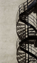 Spiral staircase of building