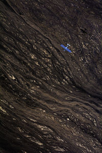 High angle view of a sea water