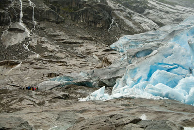 Scenic view of frozen landscape