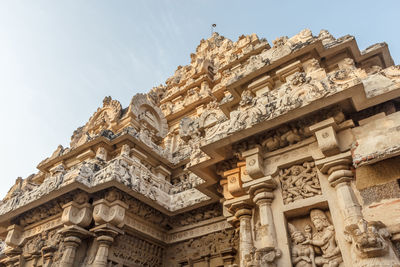 Low angle view of historical building