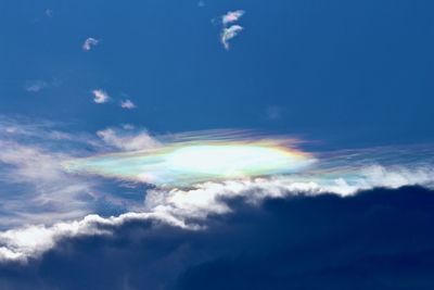 Low angle view of clouds in sky