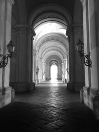 Archway in palazzo reale