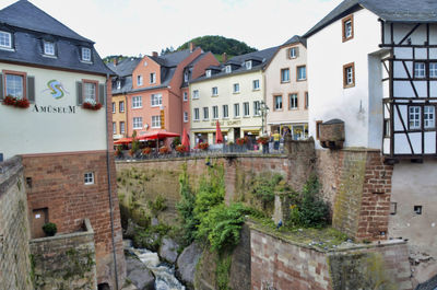 Residential buildings in town