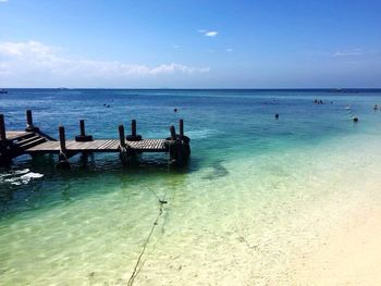 Scenic view of sea against sky