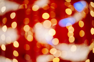 Defocused lights at night