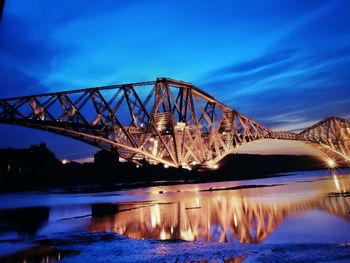 Bridge over river against blue sky