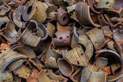 Full frame shot of rusty metal