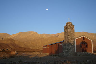 View of building against blue sky