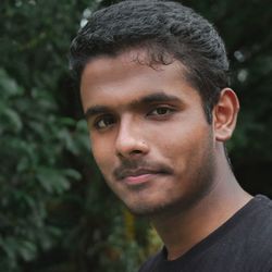 Close-up portrait of young man