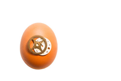 Close-up of pumpkin against white background