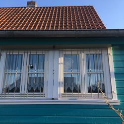 Low angle view of building against sky