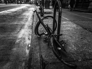 Bicycle on road