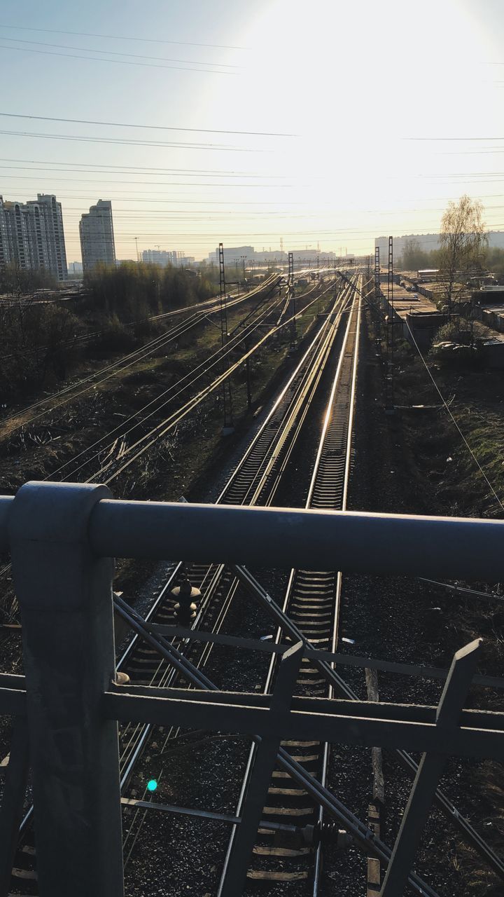 RAILROAD TRACKS IN CITY