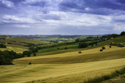 Scenic view of landscape against sky