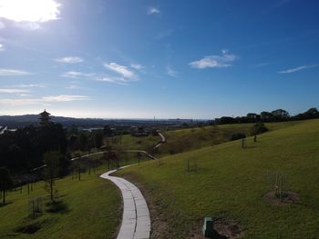 Scenic view of landscape against sky