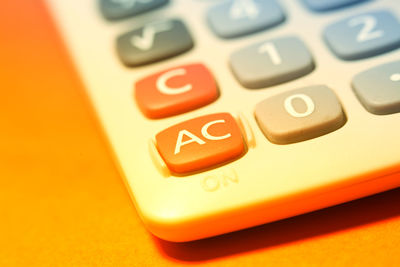 Close-up of computer keyboard