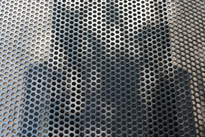 Full frame shot of metal grate