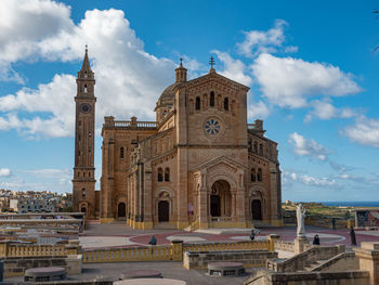 View of historic building against sky in city