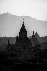 Historic temple against clear sky