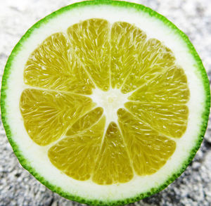Close-up of lemon slices