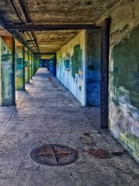 Interior of abandoned building