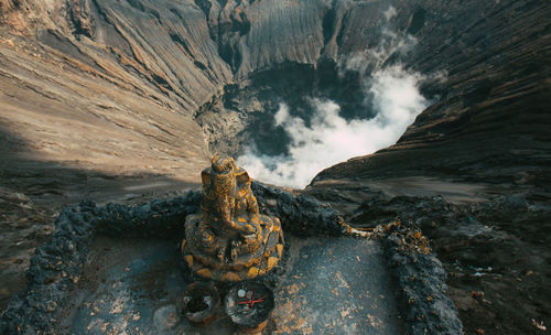 Scenic view of waterfall