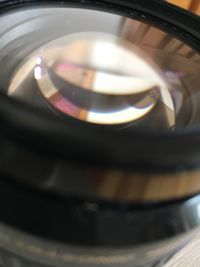 Close-up of camera