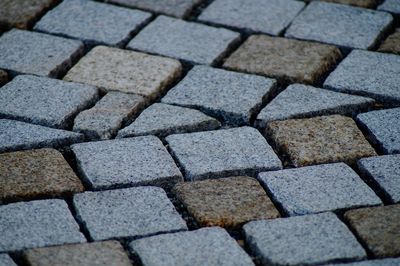 Full frame shot of cobblestone street