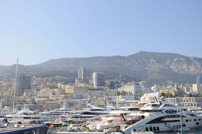 Aerial view of buildings in city