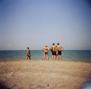 Group of people on beach