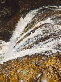 Scenic view of waterfall