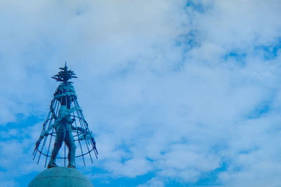 Low angle view of cloudy sky