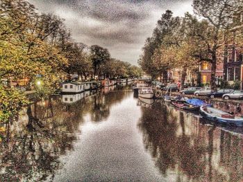 Canal along buildings