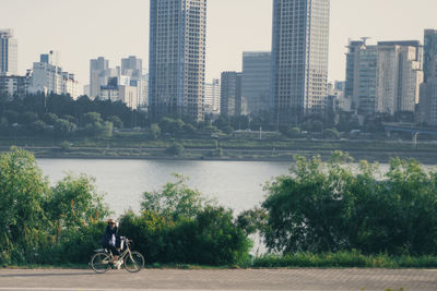 Bicycle on han river seoul