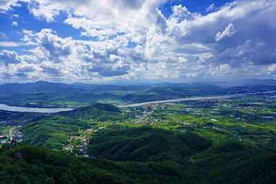 Aerial view of landscape