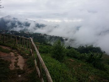 Scenic view of landscape against sky